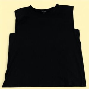 Express Crew Neck Padded Shoulder Muscle Tee